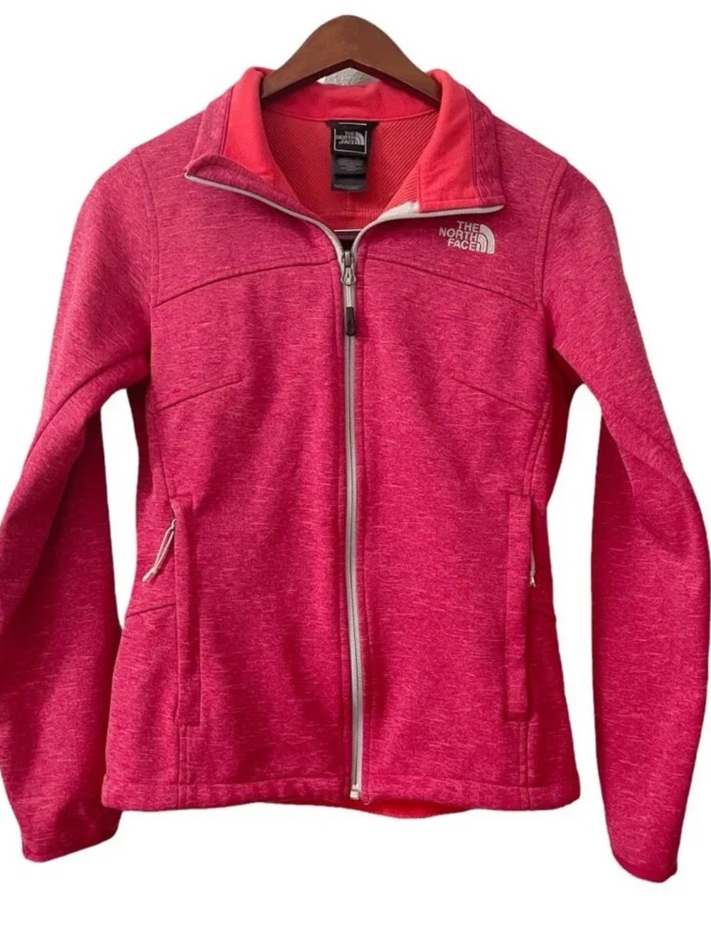 The North Face Women’s Pink Fleece Full-Zip Jacket
